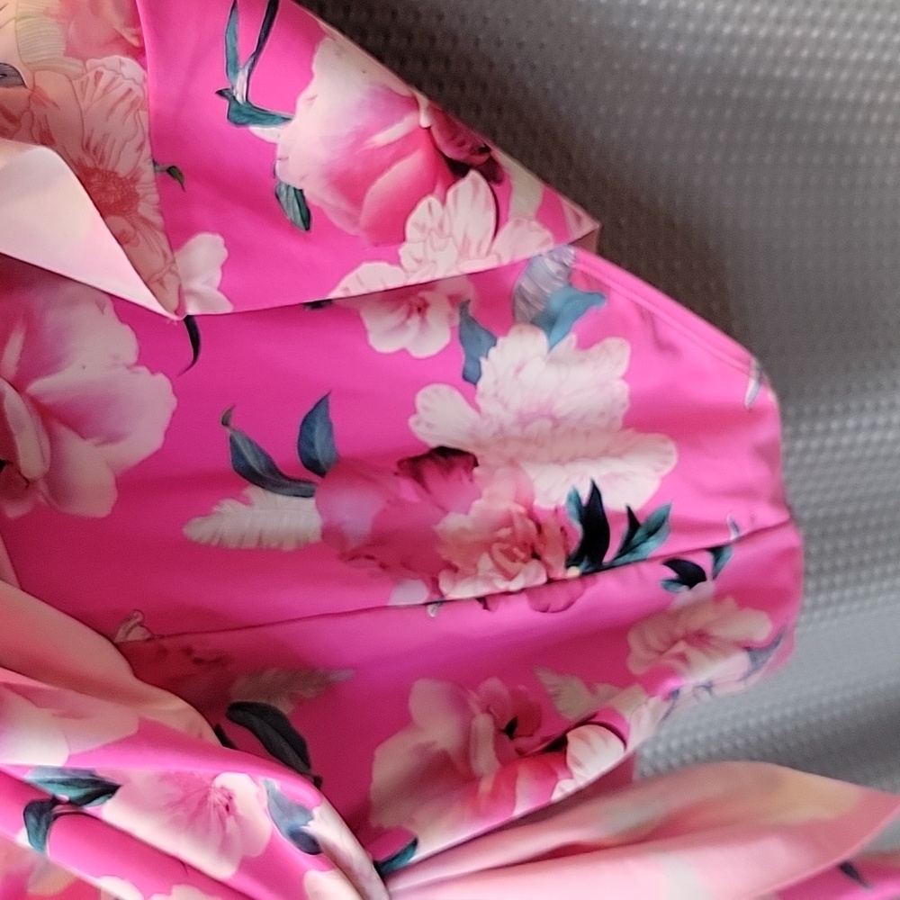 Torrid Size 1 Swim Dress Floral Side Tie - Picture 5 of 7